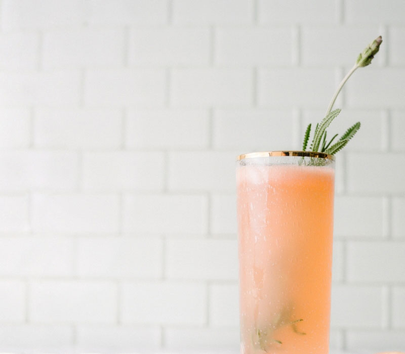 Passion Frosted Gin Fizz, refreshingly sweet and tangy cocktail